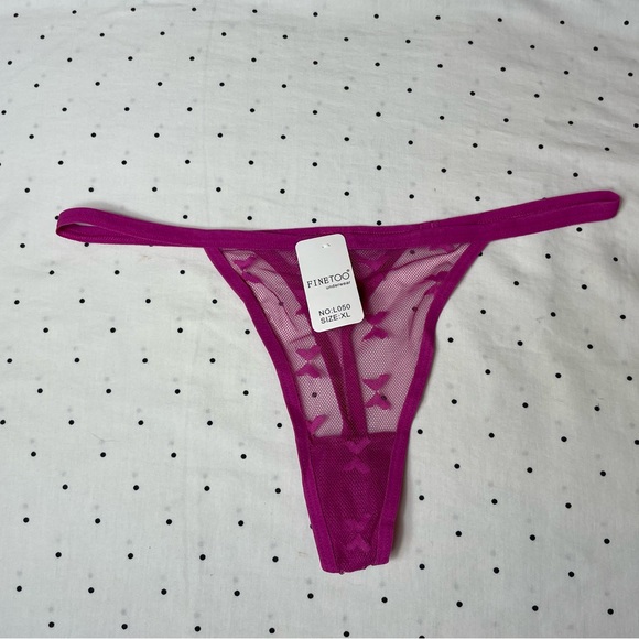 NWT - Large - sexy pink panties underwear thong - Picture 5 of 9